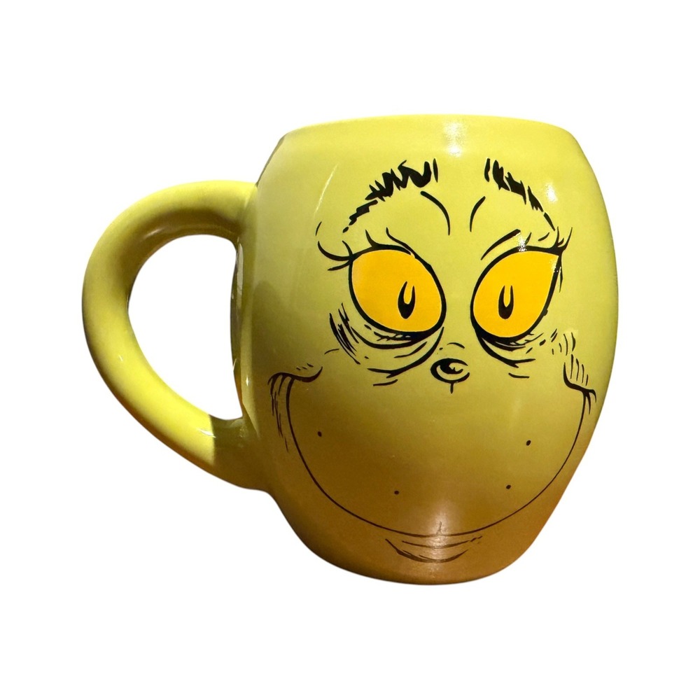 Bioworld - The Grinch Naughty Or Nice Dr. Seuss 18oz Large Coffee Mug Christmas